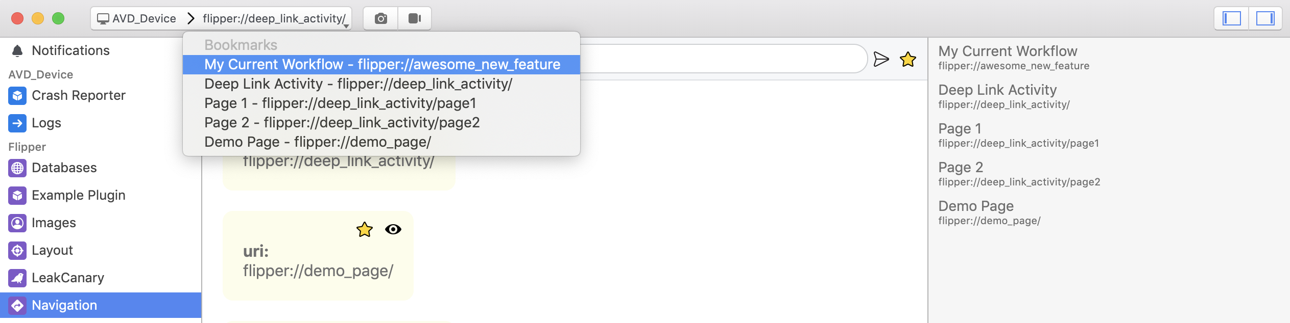 Navigation Plugin Button