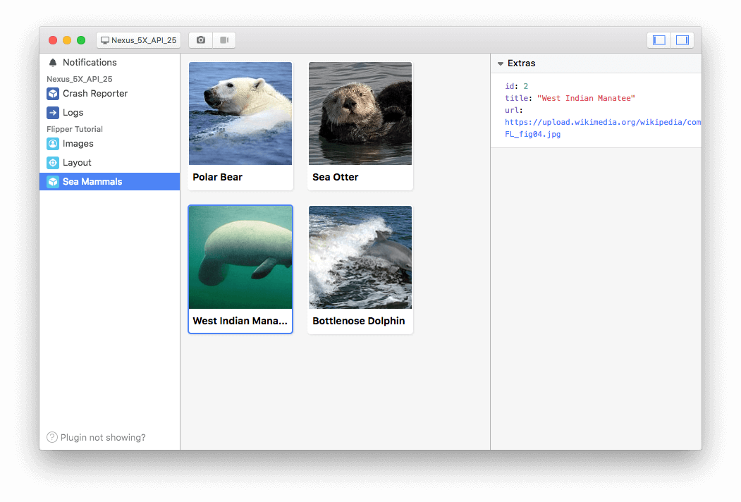 Custom cards UI for our sea mammals plugin